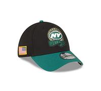 New Era New York Jets NFL Salute to Service 2022 Black Green 39Thirty Stretch Cap - M - L