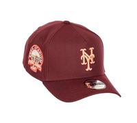 New Era New York Mets MLB Shea Stadium Sidepatch Cooperstown Maroon 9Forty A-Frame Snapback Cap - One-Size