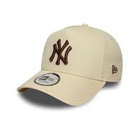New Era New York Yankees A-Frame Trucker Cap Beige Braun Logo - One-Size