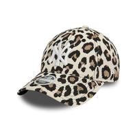 New Era New York Yankees Cap für Frauen mit Leopardenmuster Kappe verstellbar Sommer Animal Print beige - One-Size