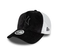 New Era New York Yankees Damen Truckercap Kappe Frau Mädchen schwarz weiß Snapback Mesh NY - One-Size