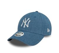 New Era New York Yankees Damencap Denim Strass verstellbar Kappe Teamlogo blau - One-Size