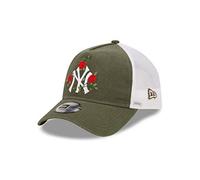 New Era Flower Trucker Cap New York Yankees Olive