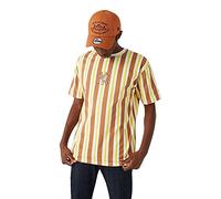 New Era New York Yankees MBL Oversized Stripe T-Shirt mit Streifen (Yellow, S)