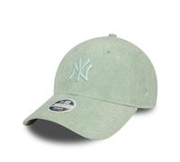 New Era New York Yankees - MLB Baseball - - Basecap Kappe Cap - Frau Mädchen - Cord gebogener Schirm NY-Logo - grün - One-Size