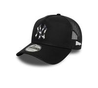 New Era New York Yankees MLB Camouflage Infill Schwarz Verstellbare 9Forty A-Frame Trucker Cap - One-Size