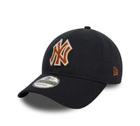 New Era New York Yankees MLB Cap Teamlogo NY Strapback verstellbar unstrukturiert Baseball Kappe blau - One-Size