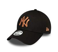 New Era New York Yankees MLB Cap verstellbar 9Forty Basecap Kappe Metallic schwarz Bronze - One-Size