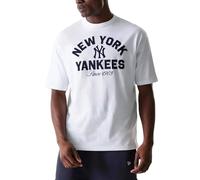 New Era New York Yankees MLB Heritage Oversized T-Shirt Herren Weiß L