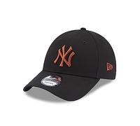 New Era New York Yankees MLB League Essential Black Brown 9Forty Adjustable Cap - One-Size