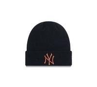 New Era New York Yankees MLB League Essential Black Brown Cuff Knit Beanie - One-Size