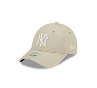 Kappe New Era League Essential 9FORTY NY Yankees beige für Frauen.