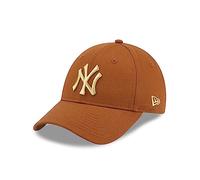 New Era New York Yankees MLB Metallic Logo Brown 9Forty Adjustable Women Cap - One-Size
