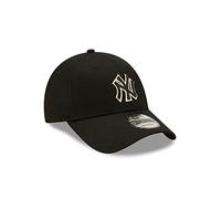 New Era New York Yankees MLB Metallic Pop Black 9Forty Snapback Cap - One-Size