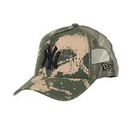 New Era New York Yankees MLB Spraycamo Ripstop A-Frame Trucker Cap - One-Size