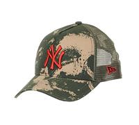 New Era New York Yankees MLB Spraycamo Ripstop A-Frame Trucker Cap - One-Size
