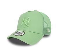 New Era New York Yankees MLB Tonal Mesh Green A-Frame Adjustable Trucker Cap - One-Size