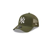 New Era New York Yankees MLB Tonal Mesh Olive 9Forty Kids A-Frame Adjustable Trucker Cap - Youth