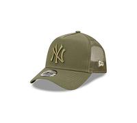 New Era New York Yankees MLB Tonal Mesh Olive A-Frame Adjustable Trucker Cap