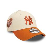 New Era New York Yankees MLB World Series 2000 Sidepatch Beige Brown 9Forty Adjustable Cap - One-Size