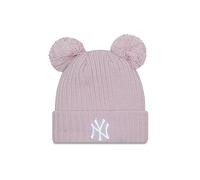 New Era New York Yankees Rose MLB Double Pom Cuff Knit Women Beanie - One-Size