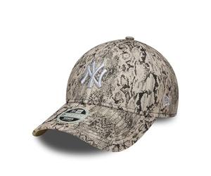 New Era New York Yankees Snake 9Forty Women Cap Beige Braun - One-Size