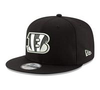 New Era NFL 9FIFTY Black White Adjustable Snapback Hat Cap One Size Fits All, Cincinnati Bengals, Einheitsgröße