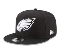 New Era NFL 9FIFTY Black White Adjustable Snapback Hat Cap One Size Fits All, Philadelphia Eagles, Einheitsgröße
