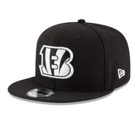 New Era NFL 9FIFTY schwarz/weiß verstellbare Snapback Mütze Cap Einheitsgröße, Cincinnati Bengals, Einheitsgröße