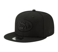 New Era NFL 9FIFTY Snapback Cap, Black on Black, Verstellbar, Einheitsgröße, San Francisco 49Ers, Einheitsgröße