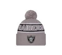 New Era NFL Bommelmütze Sideline 2024 American Football Teamlogo Beanie Wintermütze grau