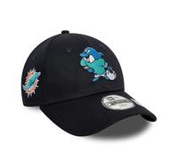 New Era NFL Cap Miami Dolphins verstellbar Kinderkappe Teammaskottchen American Football blau - Child