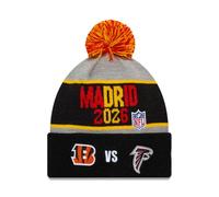 New Era NFL International Games 2026 Madrid Bengals vs. Falcons Beanie | Unisex, NFL Fanartikel mit hochwertiger Logo-Stickerei, Wintermütze, weicher Strick, Begegnungsmütze für Europa Matches