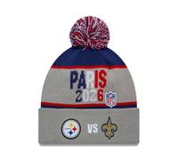 New Era NFL International Games 2026 Paris Steelers vs. Saints Beanie | Unisex, NFL Fanartikel mit hochwertiger Logo-Stickerei, Wintermütze, weicher Strick, Begegnungsmütze für Europa Matches