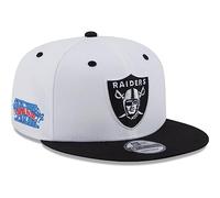 New Era - NFL Las Vegas Raiders White Crown Patch 9Fifty Snapback Cap Farbe Weiß, Größe S-M