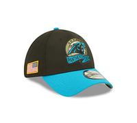 New Era Carolina Panthers NFL Salute to Service 2022 Black Blue 39Thirty Stretch Cap - L-XL (7 1/8-7 5/8)
