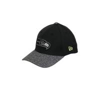 New Era 39THIRTY NFL Grey Collection Seattle Seahawks Cap, Black, S-M (6 3/8 - 7 1/4)