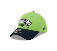 New Era NFL Seattle Seahawks Official 2022 Sideline Secondary 39THIRTY Stretch Fit Cap, Größe :S/M