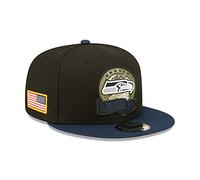 New Era NFL Seattle Seahawks Salute to Service 2022 Snapback 9FIFTY Game Cap, Größe :S/M