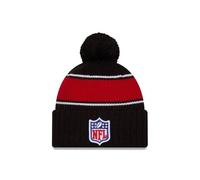 New Era NFL Shield NFL 2024 Sideline Sport Knit Schwarz Bommelmütze - One-Size