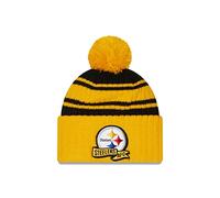 New Era Pittsburgh Steelers NFL 2022 Sideline Sport Knit Yellow Black Beanie - One-Size