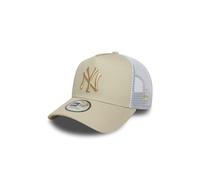 New Era Trucker-Kappe A-Frame – New York Yankees – Stone Beige – One Size