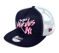 New Era NY New York Yankees 9FIFTY A-Frame Trucker Snapback Cap Adjustable Hat Black