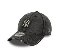 New Era NY Yankees 9FORTY Denim Cap Black Acid Wash EUOS
