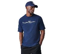 New Era NY Yankees Script T-Shirt Navy EUXL