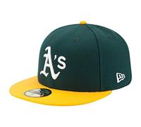 New Era Oakland Athletics - 59fifty Basecap - Authentic On Field MLB - Green/Yellow - 7 1/8-57cm (M)