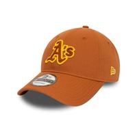 New Era Oakland Athletics MLB Basecap 9Twenty unstrukturierte Krone gebogener Schirm verstellbar Kappe Cap braun - One-Size
