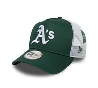 NEW ERA Oakland Athletics MLB Patch 9FORTY A-Frame Trucker Verstellbare Cap dunkelgrün/weiß