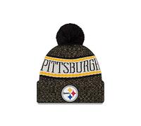 New Era ONF18 Sport Knit Bommelmütze Pittsburgh Steelers Schwarz, Size:ONE Size