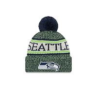 New Era ONF18 Sport Knit Bommelmütze Seattle Seahawks Blau Grün, Size:ONE Size